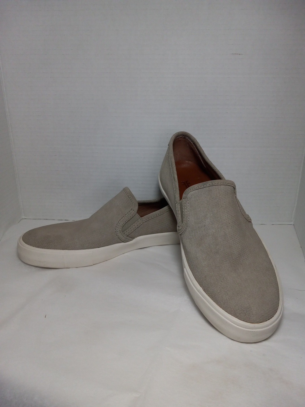 Frye Men's Slip-On Suede Loafers - Taupe Size 9